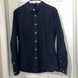 navy blue ASOS dress shirt